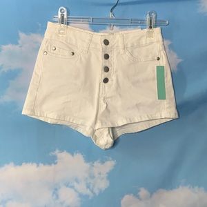 NWT-Abound- White Button up Shorts size 24